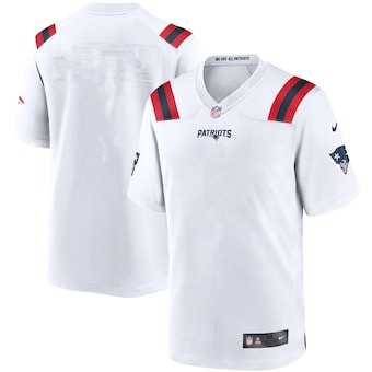 Men's New England Patriots White Blank Limited Stitched NFL Jersey